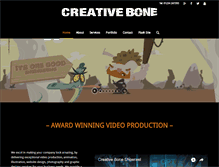 Tablet Screenshot of creativebone.co.uk